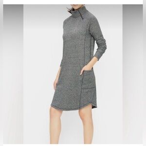 Talbots Asymmetrical zip terry dress Gray - MP with pockets!